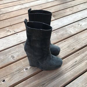 Worn - Balenciaga Wedge Platform Calf Height Boots